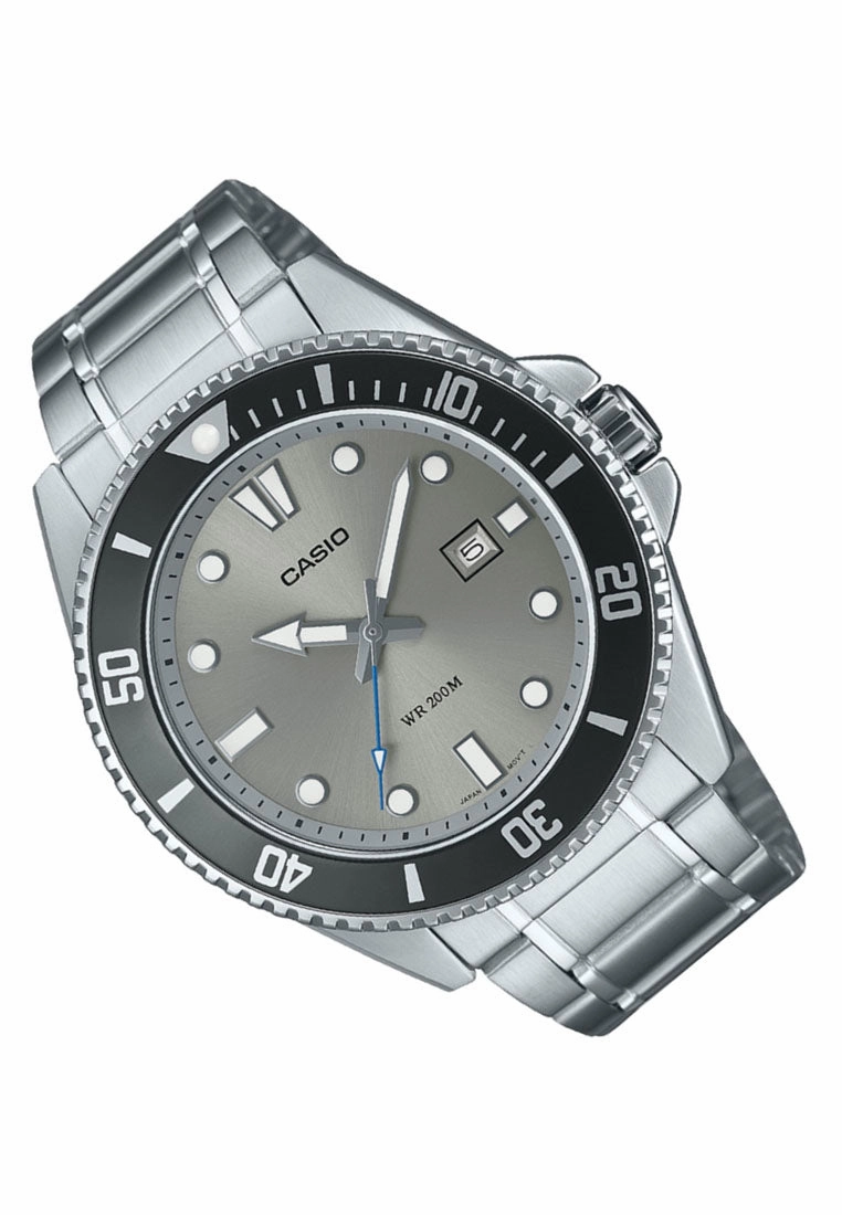 Casio MDV-107D-8A Analog Stainless Steel Strap Watch For Men