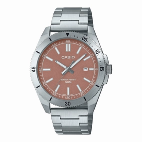 Casio Men's Analog Sporty Stainless Steel Band Watch MTPB155D-5E MTP-B155D-5E