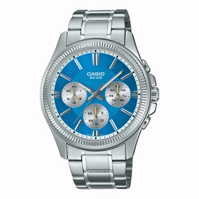 Casio Men's Analog Stainless Steel Band Watch MTP1375D-2A2 MTP-1375D-2A2