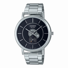 Casio Men's Analog Stainless Steel Band Watch MTPB130D-1A MTP-B130D-1A