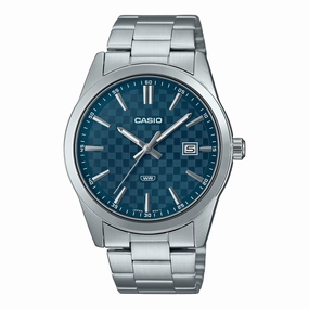 Casio Men's Analog Stainless Steel Band Watch MTPVD03D-2A2 MTP-VD03D-2A2