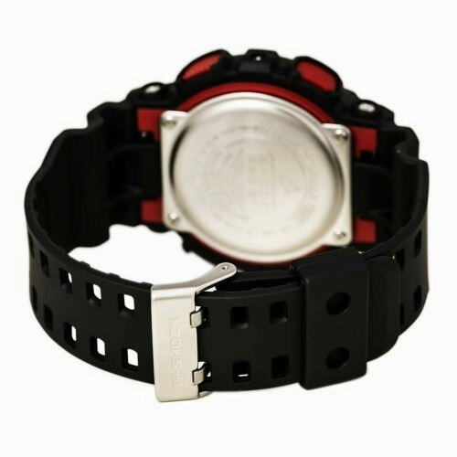 Casio Men's Dive Watch - G-Shock Anti-Magnetic Ana-Digi Dial Resin Strap | GA100-1A4