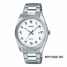 Casio Men's Standard Analog Silver Stainless Steel Band Watch MTP1302D-7B3 MTP-1302D-7B3
