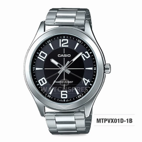 Casio Men's Standard Analog Stainless Steel Watch MTPVX01D-1B
