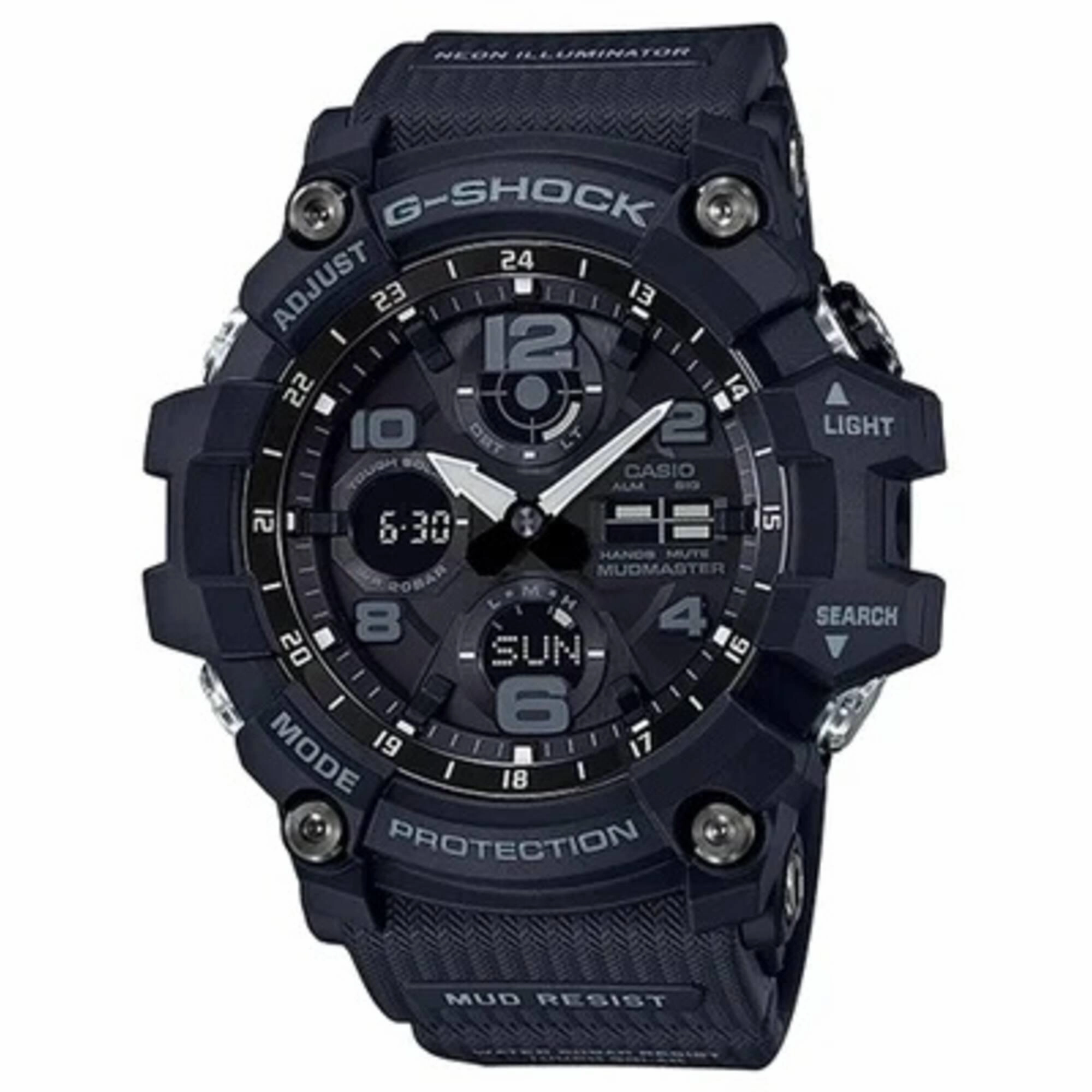 Casio Men's Watch - G-Shock Master of G Mudmaster Black Ana-Digi Dial | GSG100-1A
