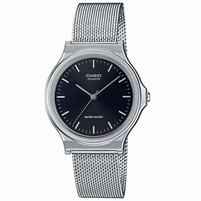 Casio MQ-24M-1EDF Stainless Steel Mesh Strap Watch for Women