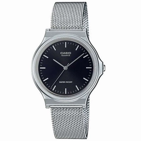 Casio MQ-24M-1EDF Stainless Steel Mesh Strap Watch for Women