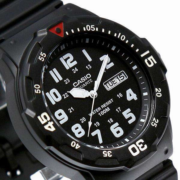 Casio MRW-200H-1B Black Resin Strap Watch For Men
