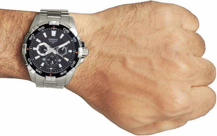 Casio MTD-1069D-1AVDF Stainless Steel Strap Watch for Men
