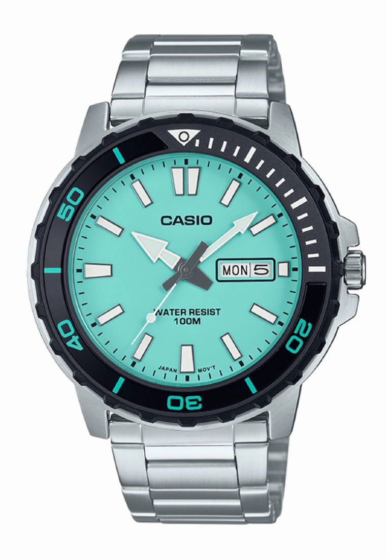 Casio MTD-125D-2A2 Analog Stainless Steel Strap Watch For Men