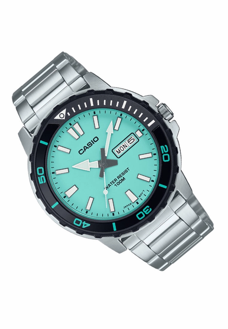 Casio MTD-125D-2A2 Analog Stainless Steel Strap Watch For Men