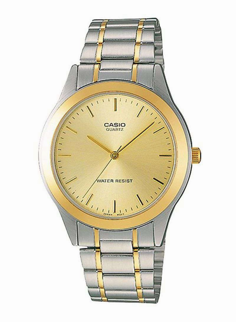 Casio MTP-1128G-9ARDF Two Tone Stainless Steel Strap Watch for Men