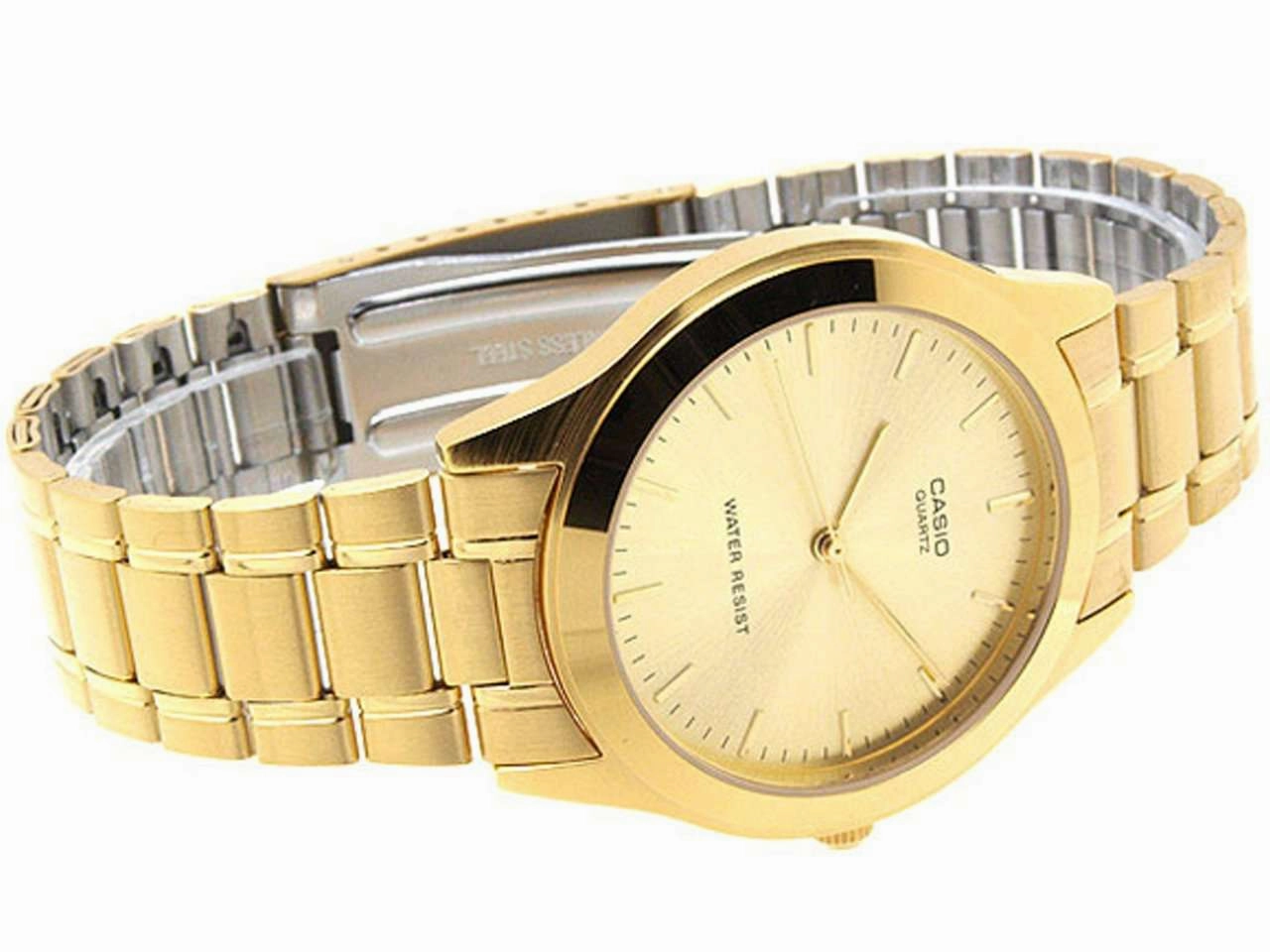 Casio MTP-1128N-9A Gold Stainless Steel Watch for Men and Women