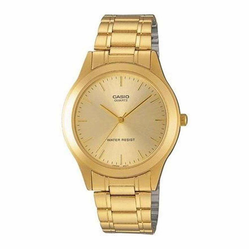 Casio MTP-1128N-9A Gold Stainless Steel Watch for Men and Women