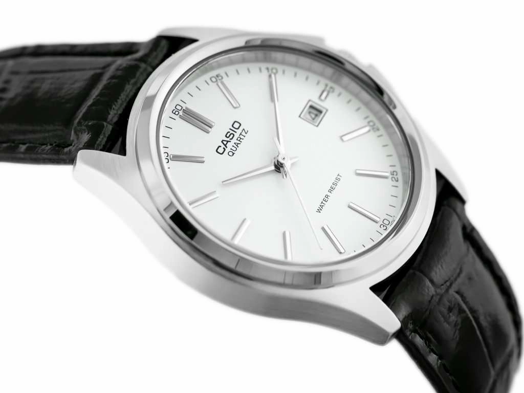 Casio MTP-1183E-7ADF Black Leather Strap Watch for Men