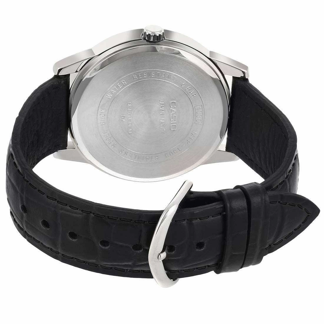 Casio MTP-1192E-1ADF Black Leather Strap Watch for Men
