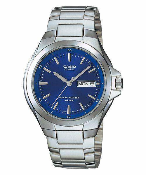 Casio MTP-1228D-2AVDF Silver Stainless Steel Strap Watch for Men