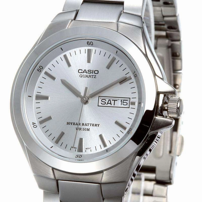 Casio MTP-1228D-7AVDF Silver Stainless Steel Strap Watch for Men