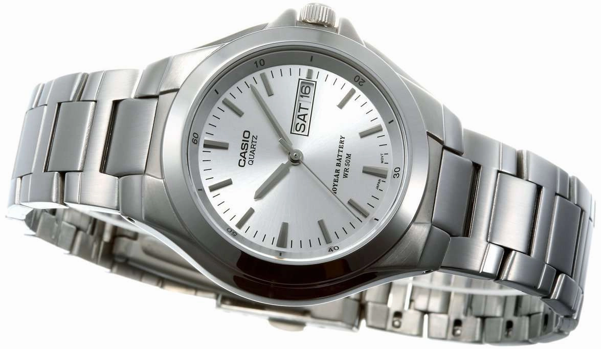 Casio MTP-1228D-7AVDF Silver Stainless Steel Strap Watch for Men