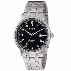 Casio MTP-E149D-1B Silver Stainless Watch for Men