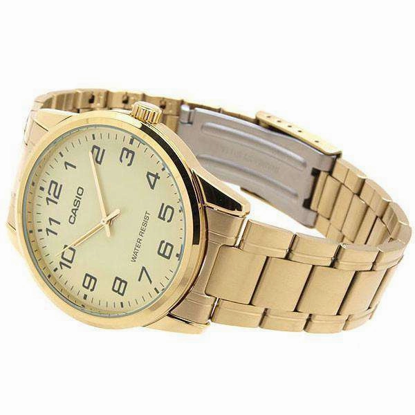 Casio MTP-V001G-9B Gold Plated Watch for Men