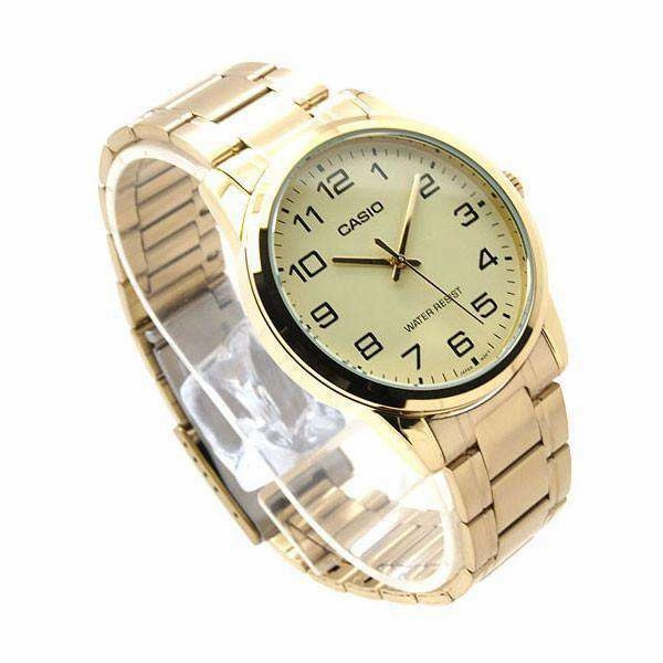 Casio MTP-V001G-9B Gold Plated Watch for Men