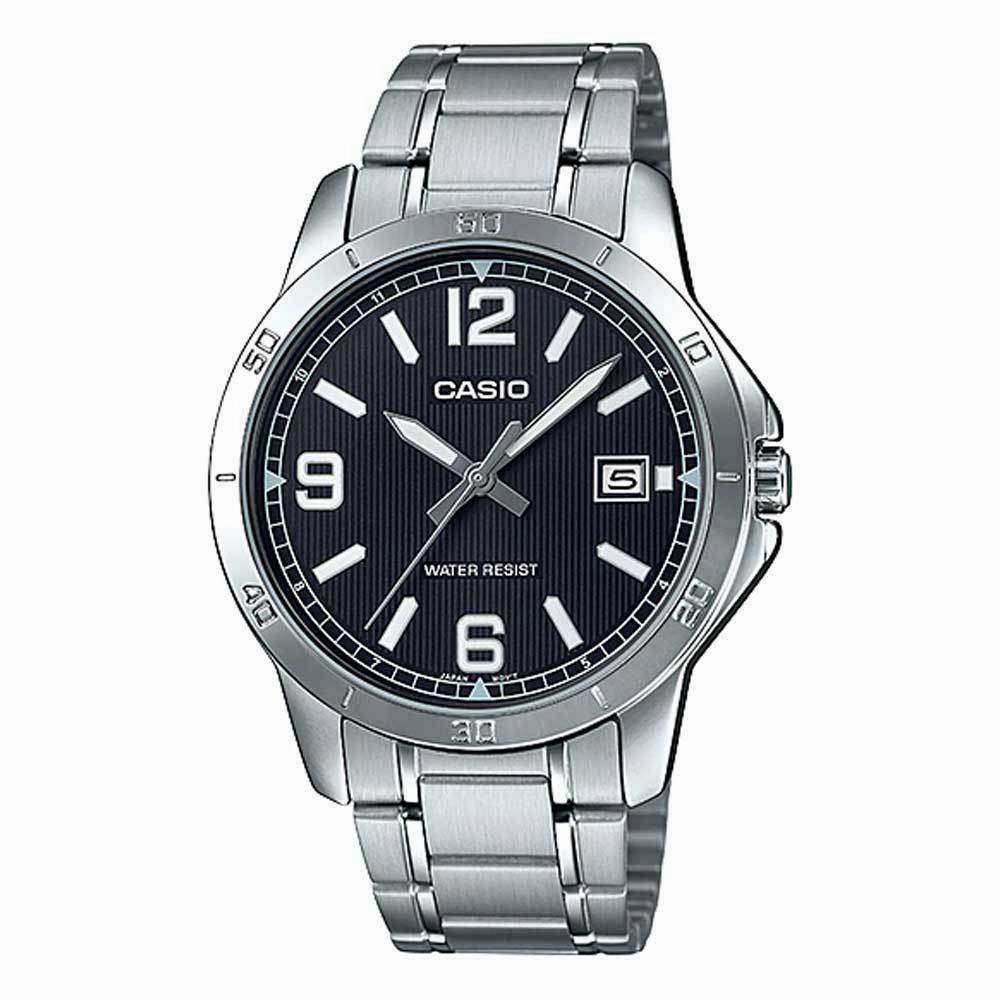 Casio MTP-V004D-1B2 Silver Stainless Watch for Men