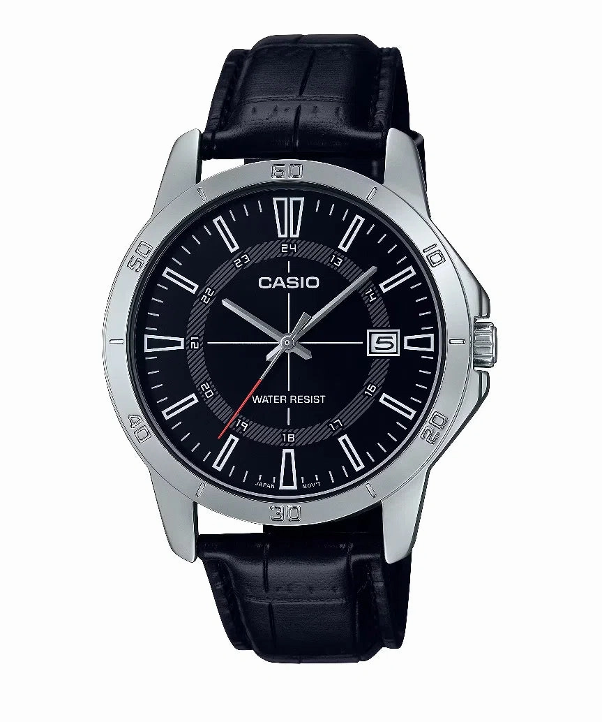 Casio MTP-V004L-1C Analog Leather Strap Watch For Men