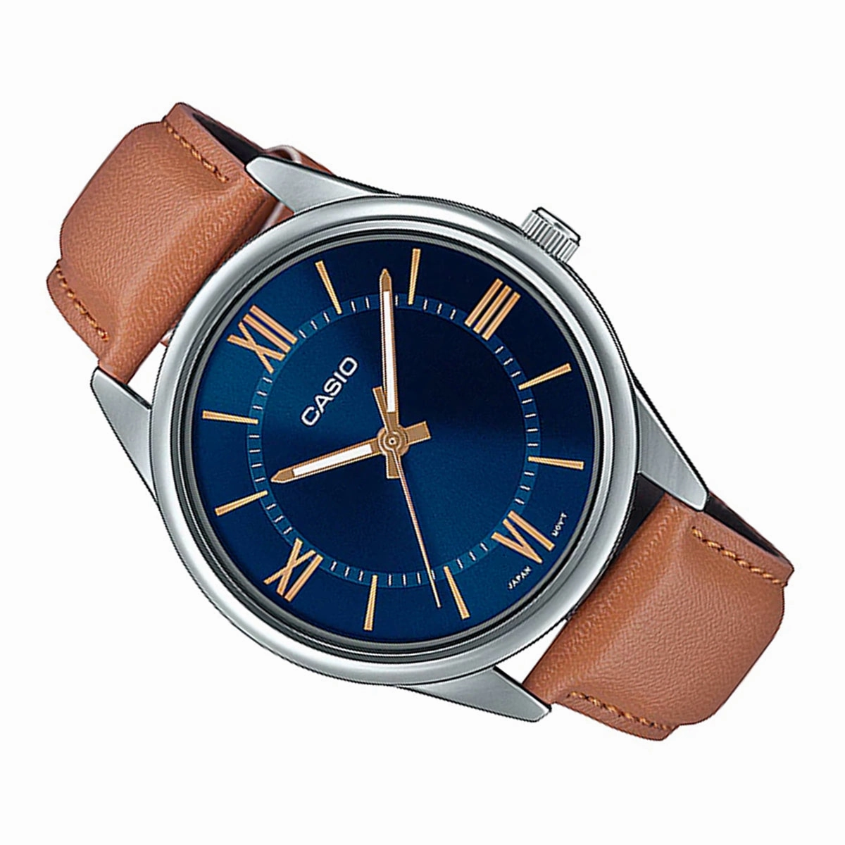 Casio MTP-V005L-2B5 Brown Leather Strap Watch for Men