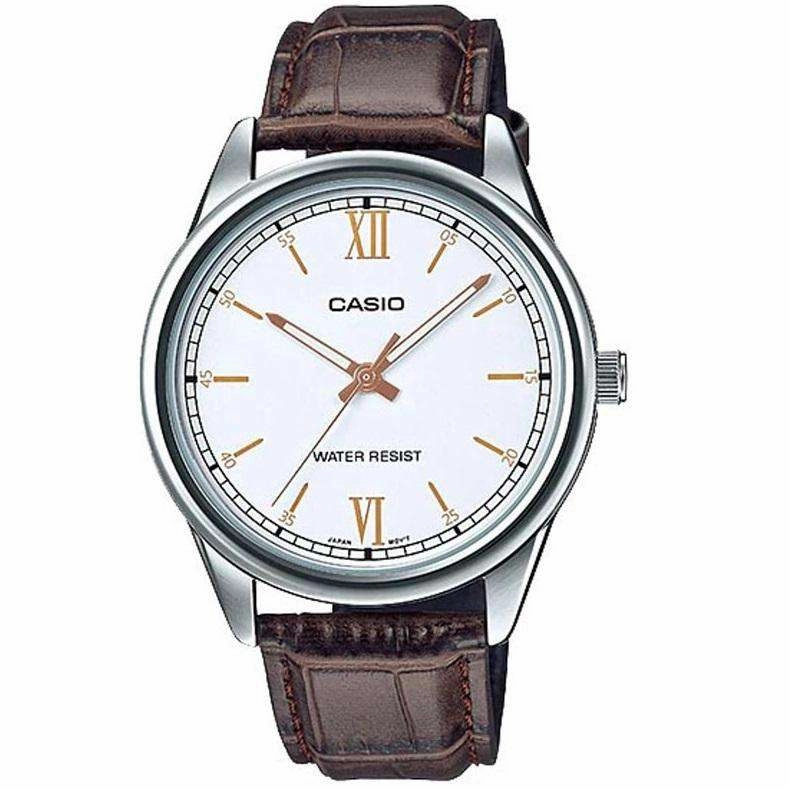 Casio MTP-V005L-7B3UDF Brown Leather Watch for Men