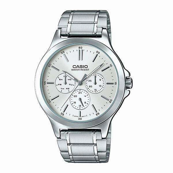 Casio MTP-V300D-7A Silver Stainless Watch for Men