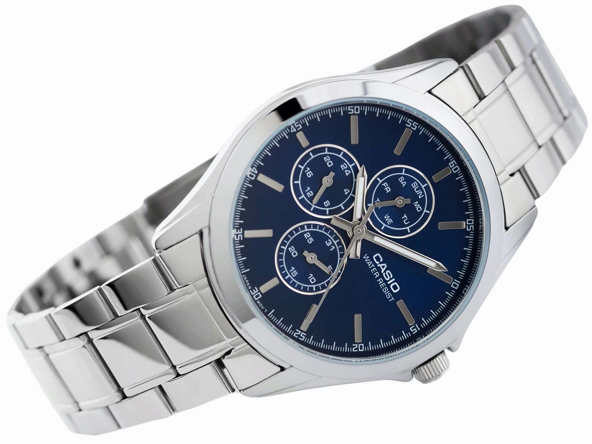 Casio MTP-V302D-2A Silver Stainless Watch for Men