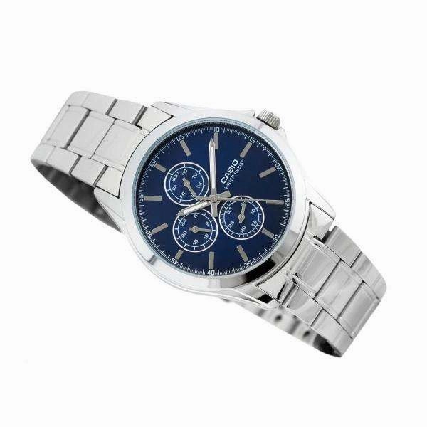 Casio MTP-V302D-2A Silver Stainless Watch for Men