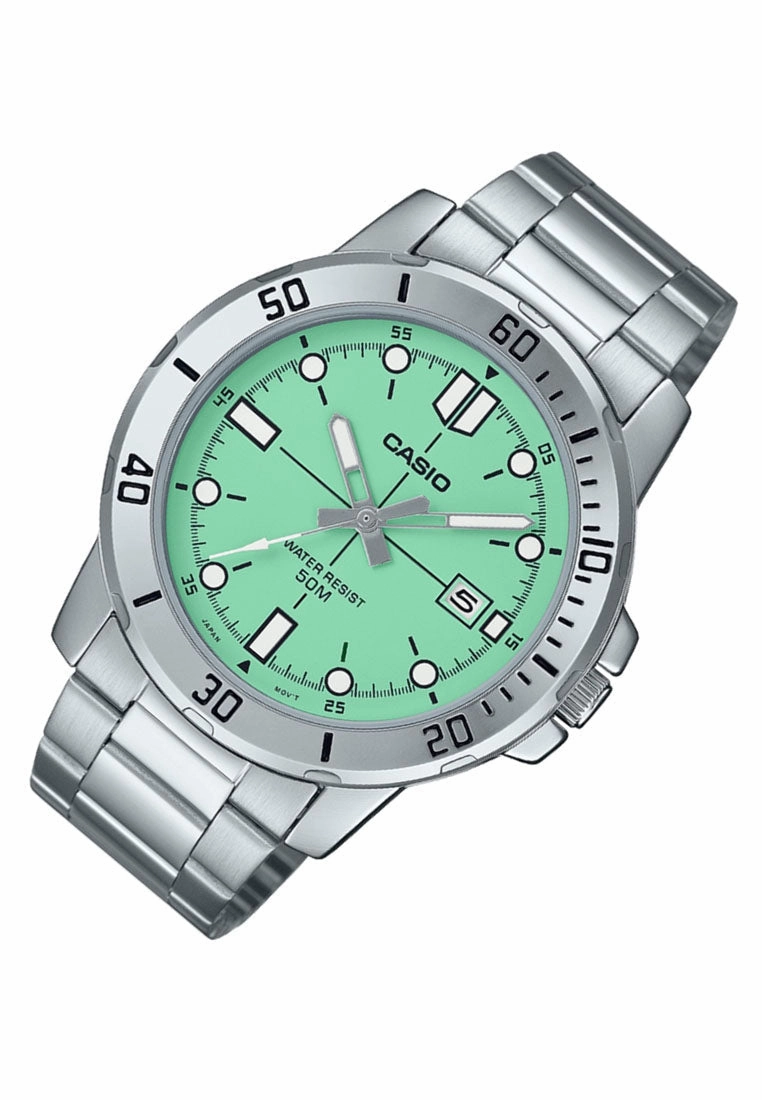 Casio MTP-VD01D-3E1 Analog Stainless Steel Strap Watch For Men