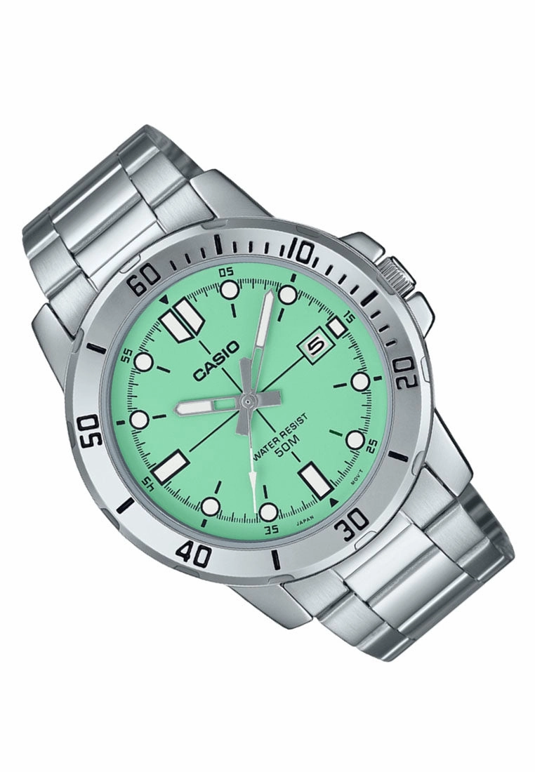 Casio MTP-VD01D-3E1 Analog Stainless Steel Strap Watch For Men