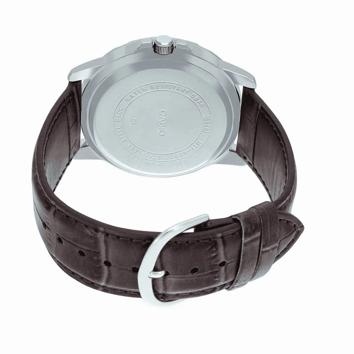 Casio MTP-VD01L-8EVUDF Brown Leather Watch for Men