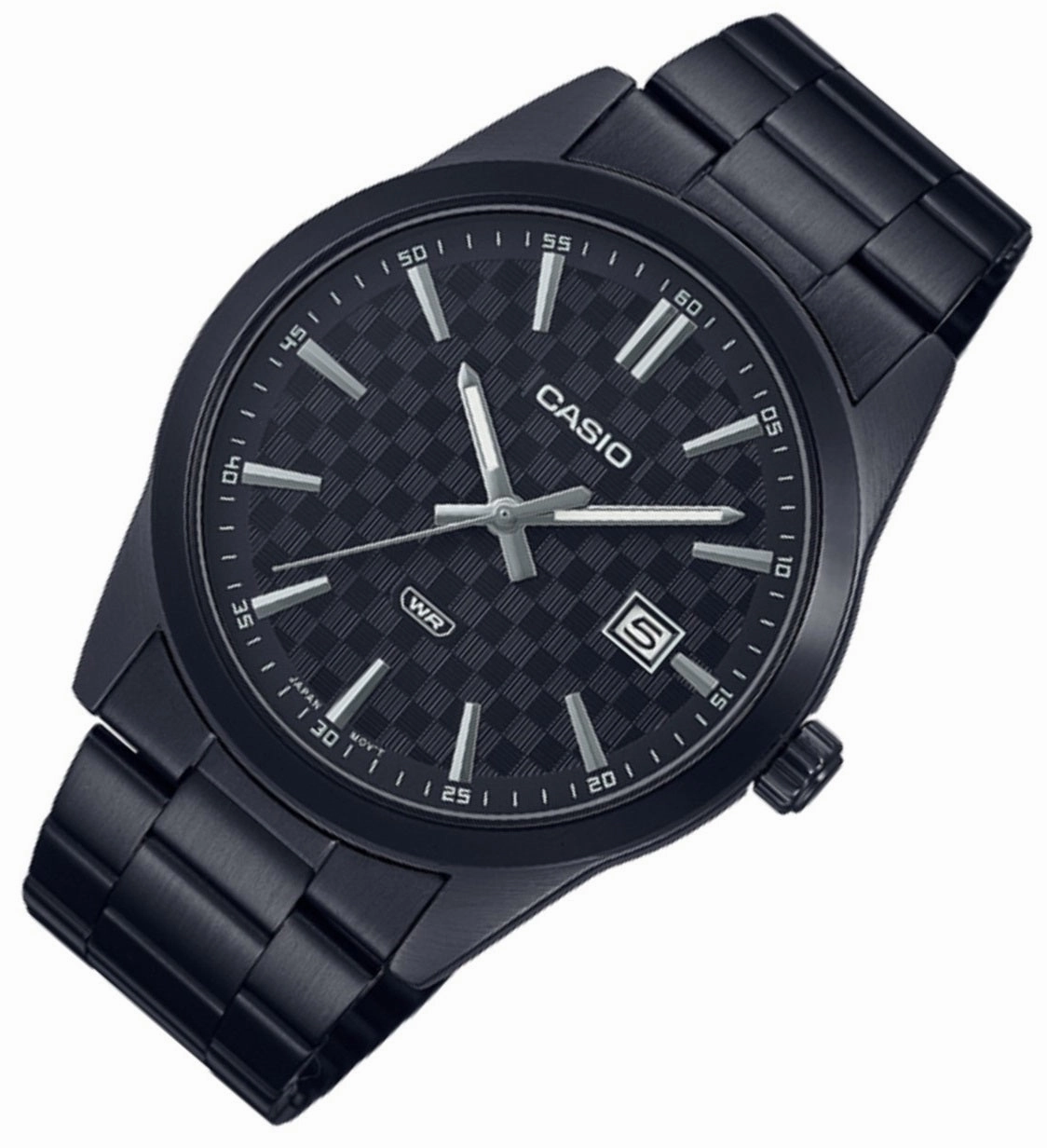 Casio MTP-VD03B-1A Black Stainless Steel Watch for Men