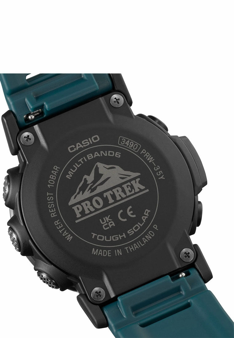 Casio Pro Trek PRW-35Y-3DR Digital Rubber Strap Watch For Men