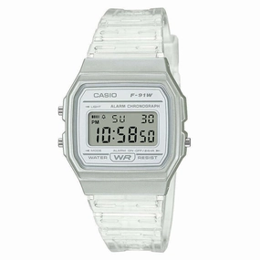 Casio Retro Collection Digital Clear Watch F-91WS-7EF
