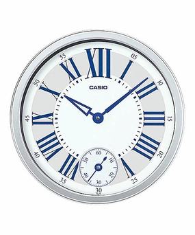 Casio Silver Resin Wall Clock IQ70-8D IQ70-8 (LOCAL BUYERS ONLY)