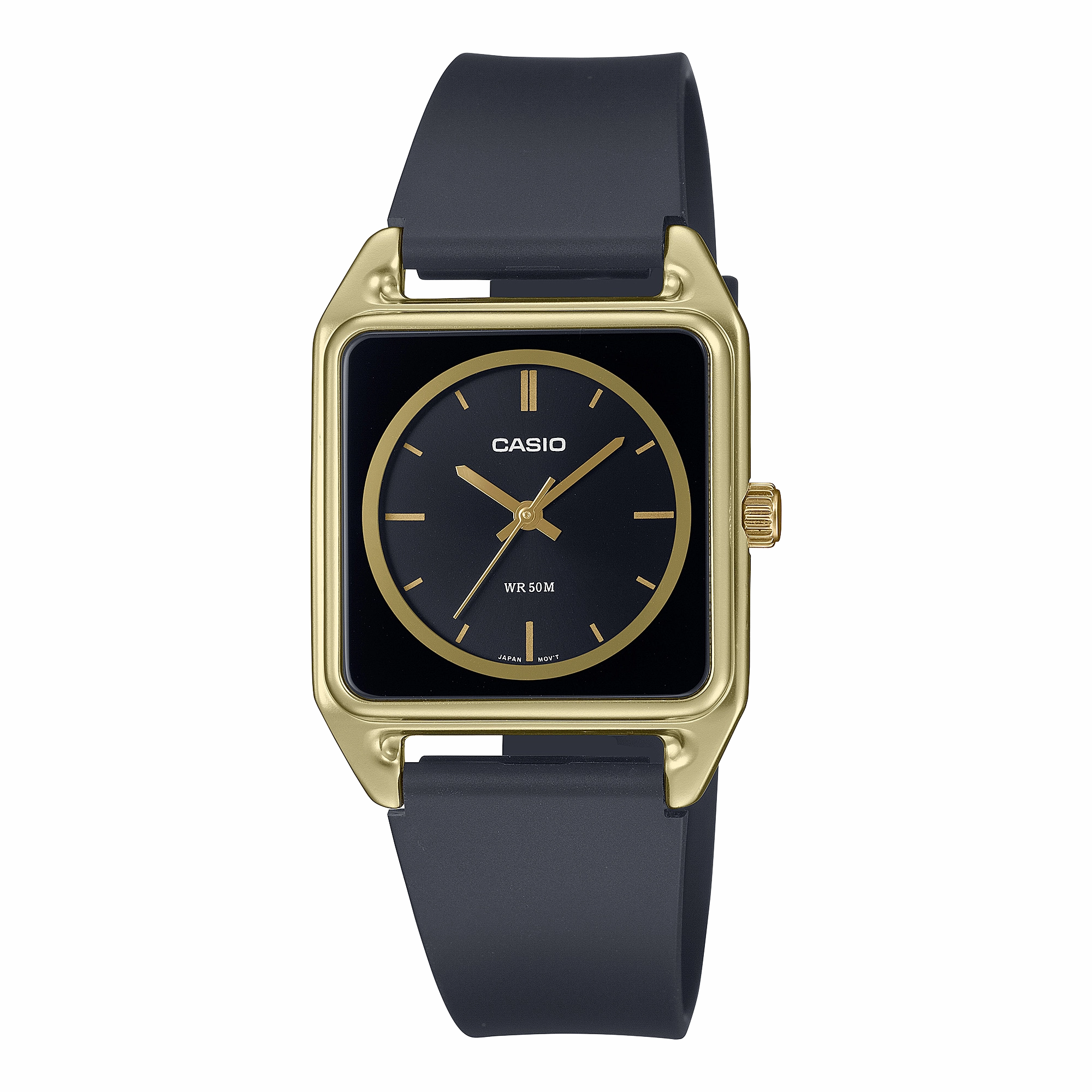 Casio Standard Analogue Black Resin Band Watch MTPB170-1E