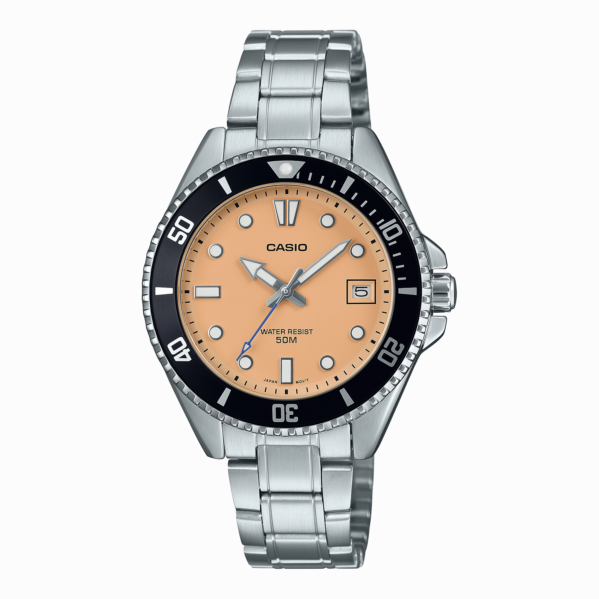 Casio Standard Analogue Diver Stainless Steel Watch MDV10D-4A2
