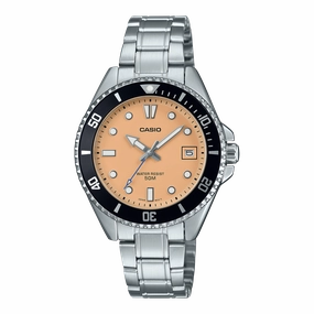 Casio Standard Analogue Diver Stainless Steel Watch MDV10D-4A2