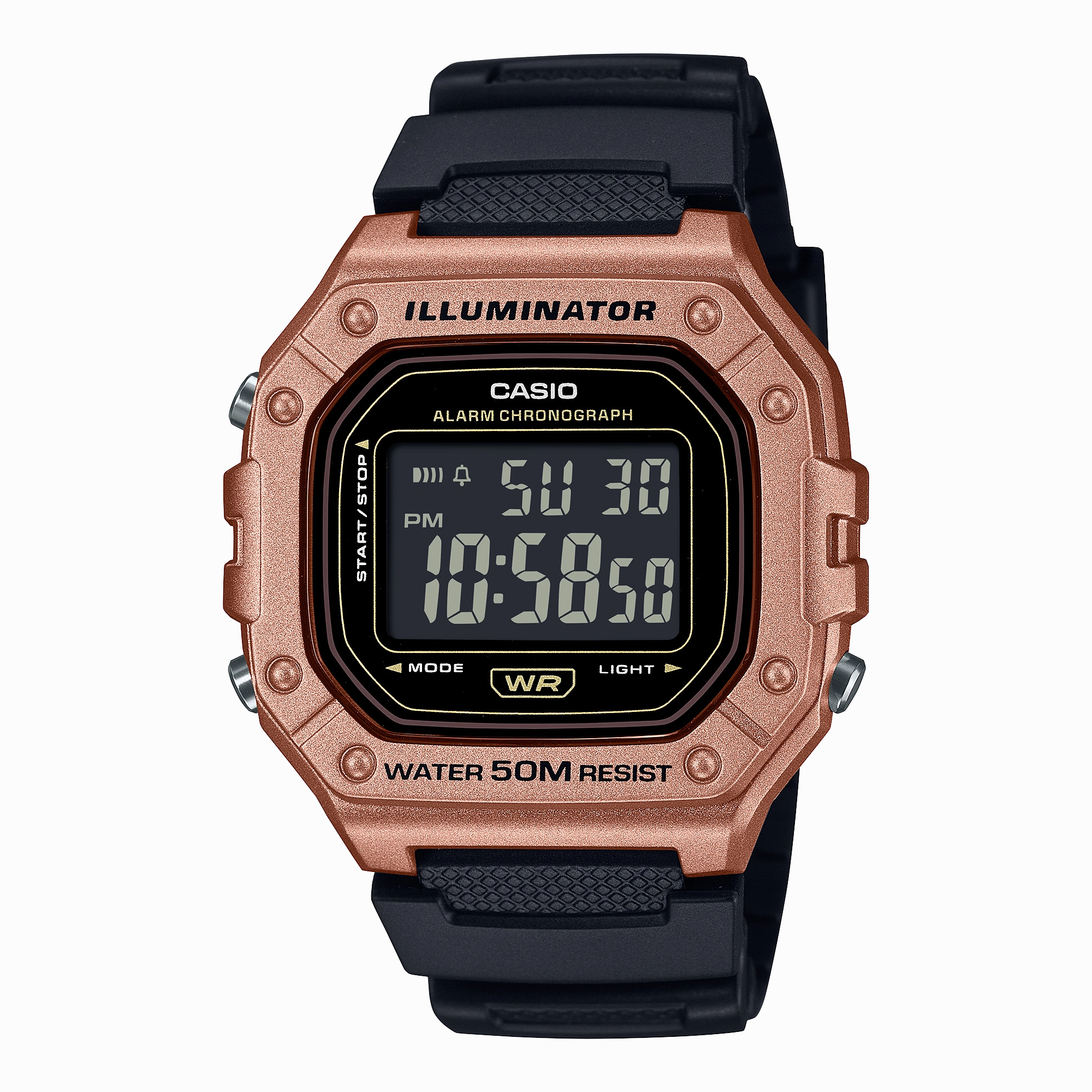 Casio Standard Black Resin Band Watch W218HM-5B