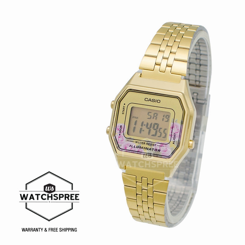 Casio Standard Digital Gold Tone Stainless Steel Watch LA680WGA-4C LA-680WGA-4C