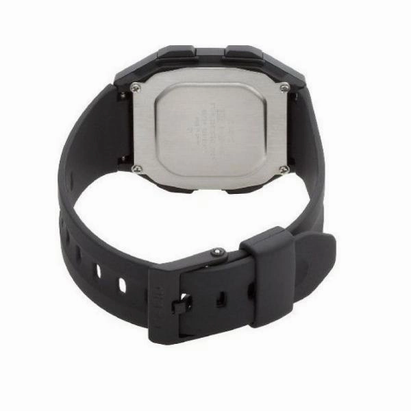 Casio Standard F-201WA-1ADF Black Resin Watch for Men and Women