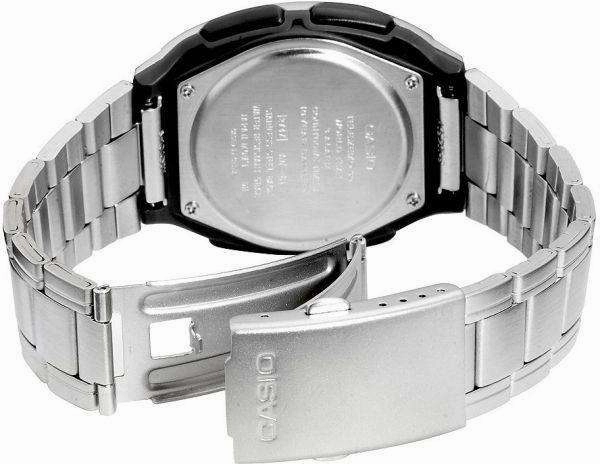 Casio Standard Men's Silver Stainless Steel Strap Watch- AW-80D-1AVDF