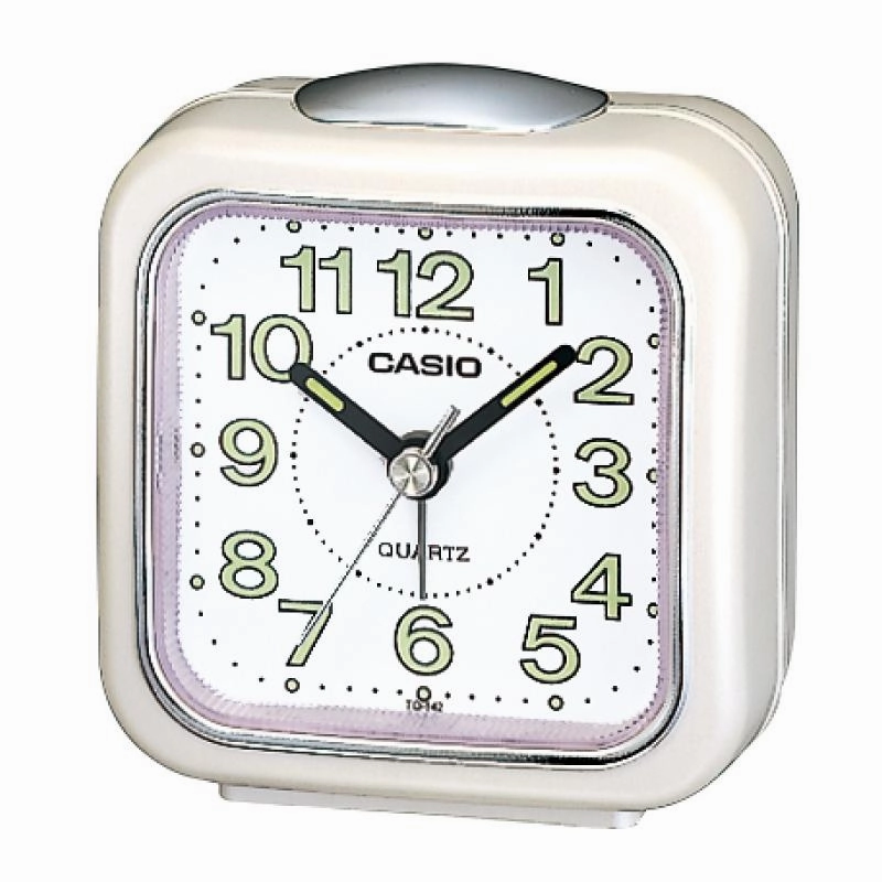 Casio Standard Traveller's White Resin Table Clock TQ142-7D TQ-142-7D TQ-142-7