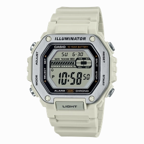 Casio Standard White Resin Band Watch MWD110H-8A