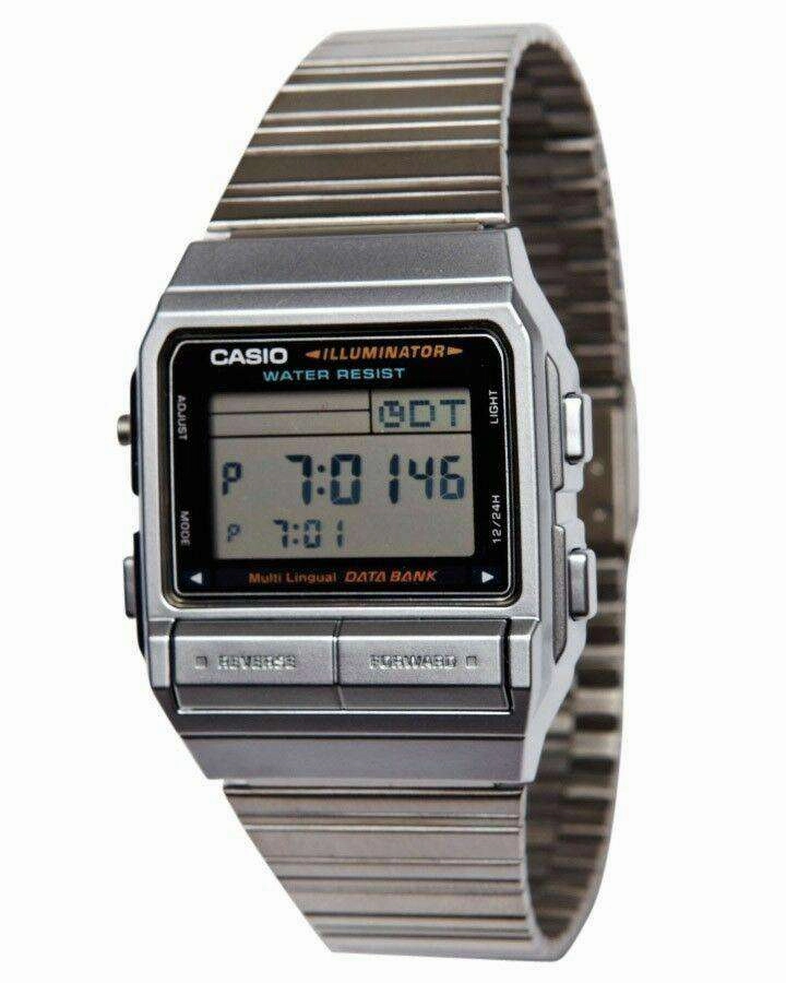 Casio Vintage DB-380-1D Silver Stainless Watch For Men and Women
